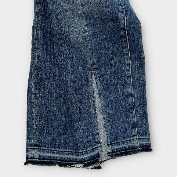 Frame Le Nouveau Straight Front Split Raw Hem Ankle Jeans in Sheffield Size 24 - Picture 11 of 11